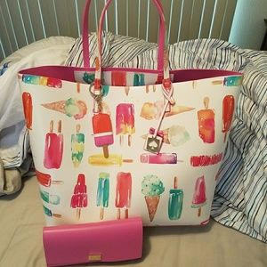 Kate Spade tote and matching wallet